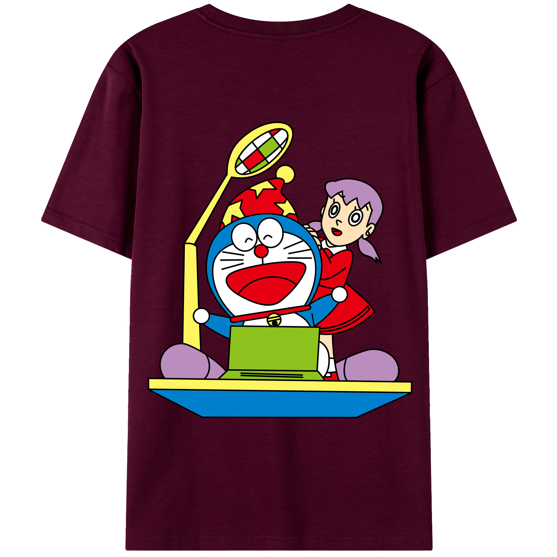 （画像用） ドラえもん みなもと しずか Doraemon Shizuka Minamoto レディース半袖Tシャツ(バックプリント)